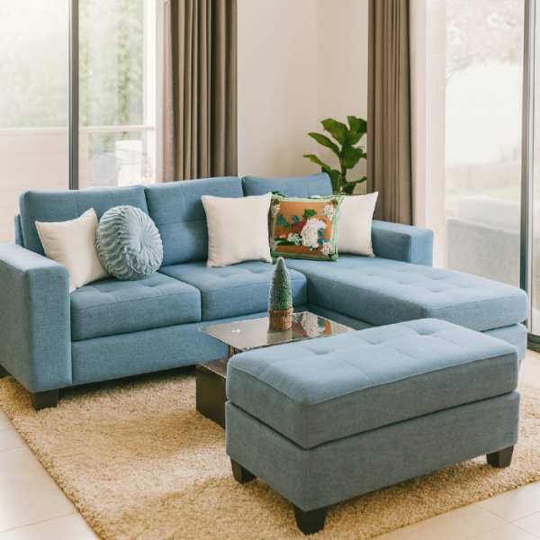 JUEGO DE MUEBLES SECCIONAL EN L