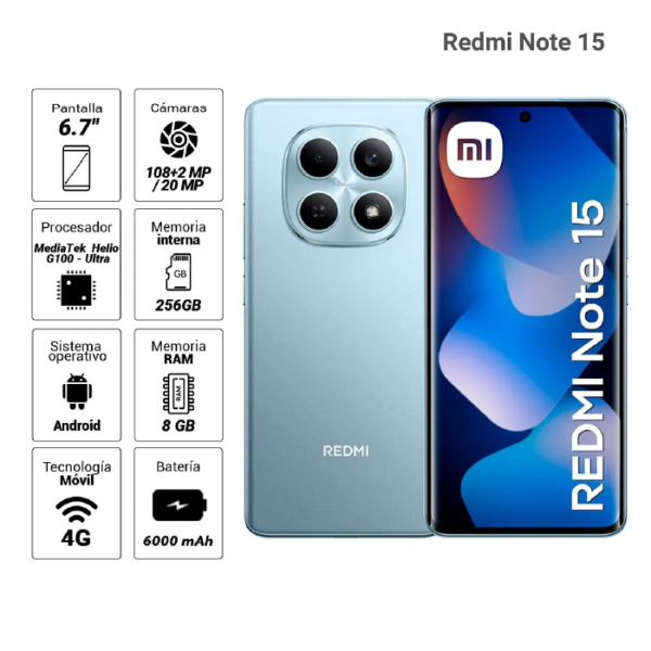 CELULAR XIAOMI REDMI NOTE 15
