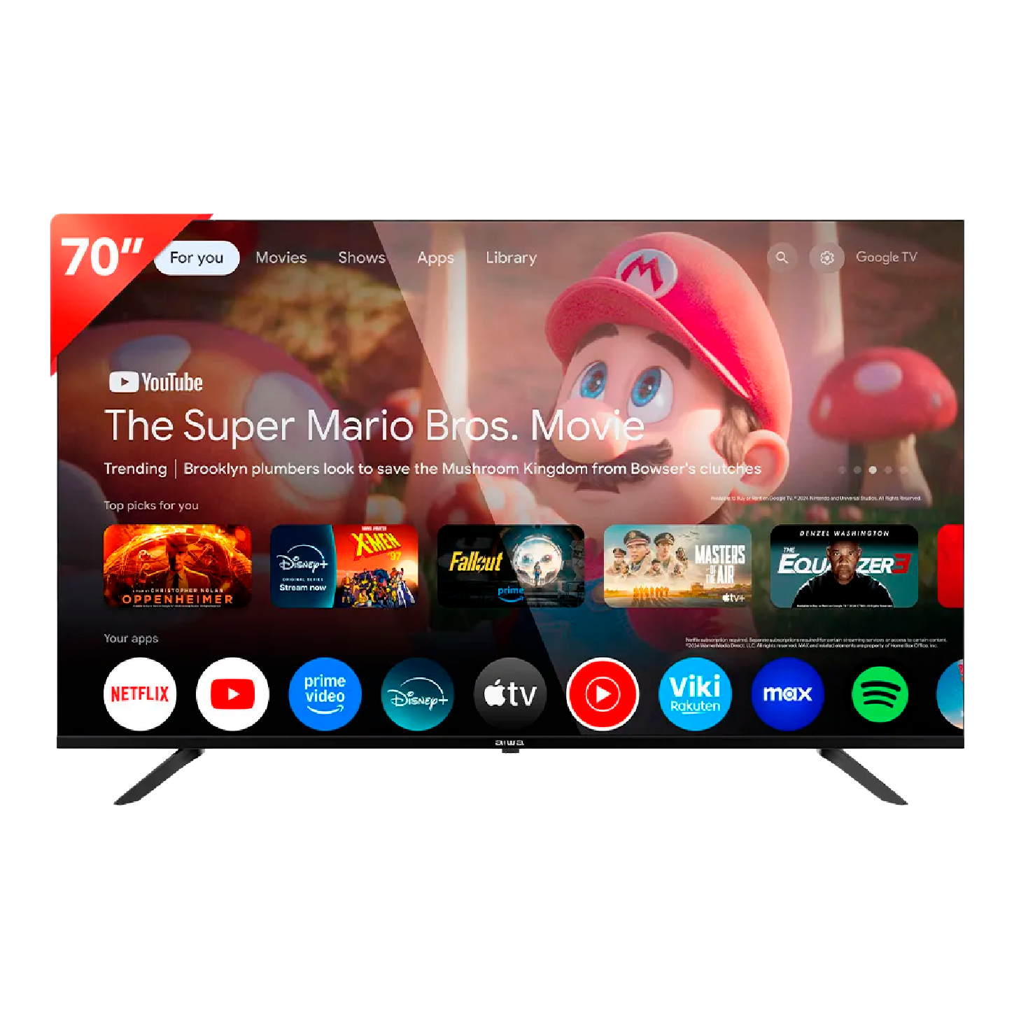 TELEVISOR AIWA 70" AW70B4QFG - Imagen 2